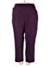 Alfred Dunner Solid Purple Active Pants Size 3X - photo 1