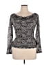 Emma Street Silver Long Sleeve Top Size 12 - photo 1