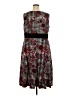 Perceptions Houndstooth Red Casual Dress Size 2X - photo 2