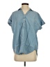 Gap Blue Short Sleeve Blouse Size XS - photo 1