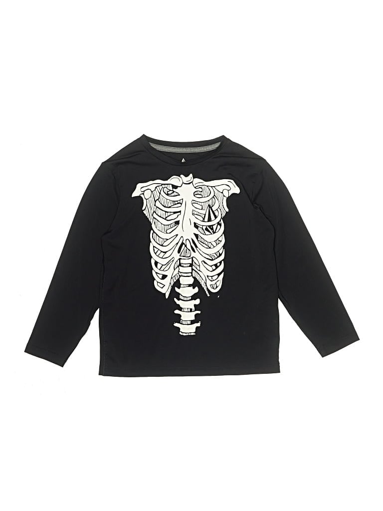 Pre-owned Volcom Kids' Long Sleeve T-shirt In Black