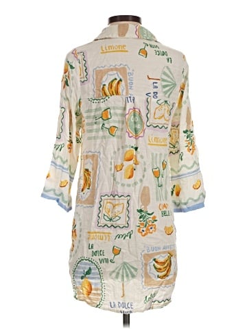 Label Of Love 3/4 Sleeve Button-Down Shirt (view 2)