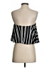 Whisper 100% Polyester Stripes Black Tube Top Size S - photo 2