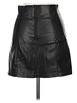 Zara Faux Leather Skirt (view 2)