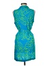Escapada 100% Rayon Tropical Teal Casual Dress Size M - photo 2