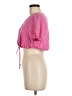 STAUD 100% Nylon Pink Short Sleeve Blouse Size M - photo 5