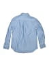 Crewcuts Outlet 100% Cotton Chevron-herringbone Blue Long Sleeve Button-Down Shirt Size 10 - photo 2