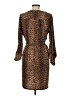 MICHAEL Michael Kors Animal Print Brown Casual Dress Size L - photo 2