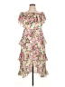 WAYF 100% Polyester Floral Pink Cocktail Dress Size XL - photo 1