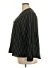 Jennifer Lopez 100% Polyester Stripes Black Long Sleeve Blouse Size XXL - photo 5