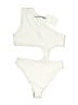 Swim By Di Solid Ivory One Piece Swimsuit Size M - photo 2