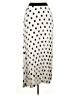 WHY 100% Polyester Polka Dots Ivory Casual Skirt Size XL - photo 1
