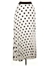 WHY 100% Polyester Polka Dots Ivory Casual Skirt Size XL - photo 2