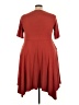 Torrid Solid Red Casual Dress Size 3X Plus (3) - photo 2