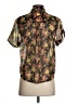 Rubbish 100% Polyester Floral Black Short Sleeve Blouse Size XS - photo 2