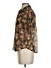 Rubbish 100% Polyester Floral Black Short Sleeve Blouse Size XS - photo 5