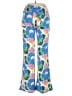 Zara Print Blue Casual Pants Size S - photo 2
