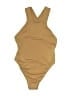 Lioness Solid Tan One Piece Swimsuit Size M - photo 1
