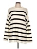 Janina Stripes Ivory Pullover Sweater Size L - photo 1