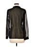 Zara Metallic Black Long Sleeve Blouse Size M - photo 2