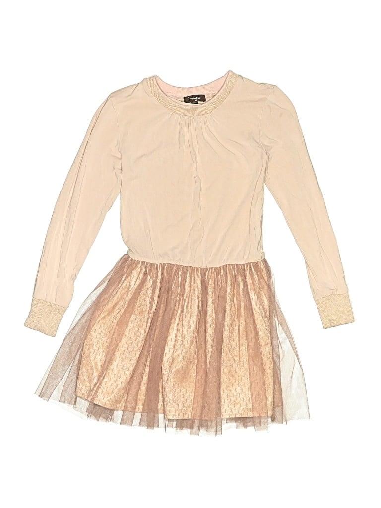 Pre-owned Imoga Kids' Dress In Tan