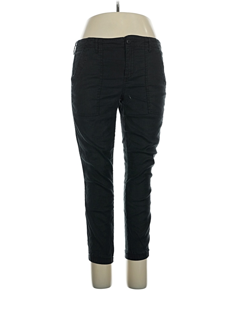 Pre-owned Level 99 Linen Pants In Black