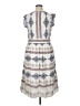Ann Taylor LOFT Print Gray Casual Dress Size 14 - photo 2