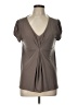 Apostrophe Gray Short Sleeve Top Size L - photo 1