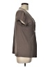 Apostrophe Gray Short Sleeve Top Size L - photo 4