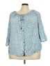 Nic + Zoe Blue 3/4 Sleeve Blouse Size 3X - photo 1