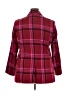 Nine West Plaid Red Blazer Size XXL - photo 2