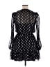 Aqua 100% Polyester Polka Dots Black Cocktail Dress Size 10 - photo 2