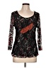 Assorted Brands Black 3/4 Sleeve Top Size L - photo 1