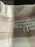 Z Supply Plaid Tan Long Sleeve Blouse Size XS - photo 7