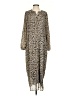 Banana Republic 100% Polyester Animal Print Brown Casual Dress Size S - photo 1