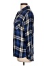Rails 100% Viscose Rayon Plaid Blue Long Sleeve Button-Down Shirt Size L - photo 5