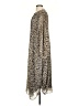 Banana Republic 100% Polyester Animal Print Brown Casual Dress Size S - photo 5