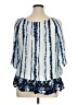 C established 1946 100% Rayon Blue 3/4 Sleeve Blouse Size XL - photo 2