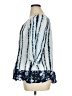 C established 1946 100% Rayon Blue 3/4 Sleeve Blouse Size XL - photo 5