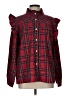 Unbranded Plaid Red Long Sleeve Blouse Size L - photo 1