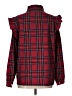 Unbranded Plaid Red Long Sleeve Blouse Size L - photo 2