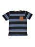 Distortion Stripes Blue Short Sleeve T-Shirt Size 14 - 16 - photo 1
