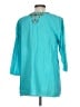 Johnny Was Teal 3/4 Sleeve Blouse Size L - photo 2