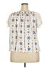 Torrid Ivory Sleeveless Blouse Size 3X Plus (3) - photo 2