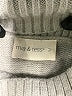 Mia + Tess Chevron-herringbone Gray Turtleneck Sweater Size M - photo 7