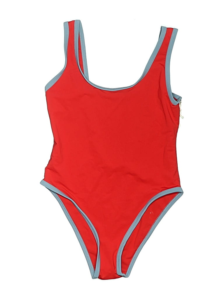 Pre-owned Assorted Brands One Piece Swimsuit In Red