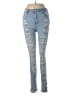 Unbranded Floral Blue Jeans Size 2 - photo 1