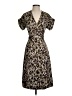 J.Crew 100% Polyester Animal Print Brown Cocktail Dress Size XXS - photo 1