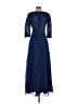 Unbranded 100% Polyester Blue Cocktail Dress Size 4 - photo 2