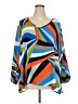 Ashley Stewart 100% Polyester Blue 3/4 Sleeve Blouse Size 26 - 28 Plus - photo 1
